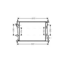 Chladič motora AVA QUALITY COOLING FT2329