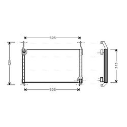 Kondenzátor klimatizácie AVA QUALITY COOLING FT5204