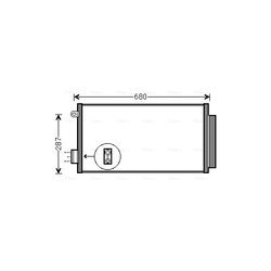 Kondenzátor klimatizácie AVA QUALITY COOLING FTA5411D