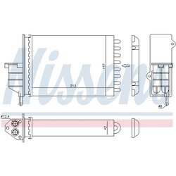 Výmenník tepla vnútorného kúrenia AVA QUALITY COOLING FTA6259 - obr. 1