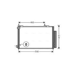 Kondenzátor klimatizácie AVA QUALITY COOLING HD5242D