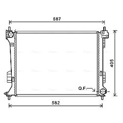 Chladič motora AVA QUALITY COOLING HY2302