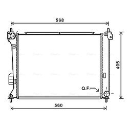 Chladič motora AVA QUALITY COOLING HY2309