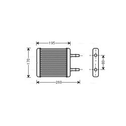 Výmenník tepla vnútorného kúrenia AVA QUALITY COOLING HY6216