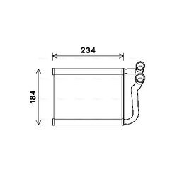 Výmenník tepla vnútorného kúrenia AVA QUALITY COOLING HY6253