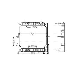 Chladič motora AVA QUALITY COOLING IV2070