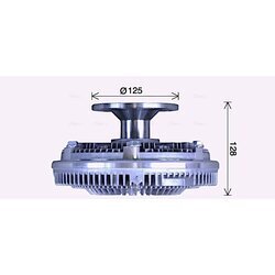 Spojka ventilátora chladenia AVA QUALITY COOLING IVC102 - obr. 3