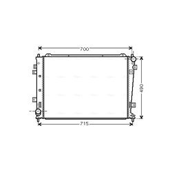 Chladič motora AVA QUALITY COOLING KA2162