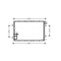 Kondenzátor klimatizácie AVA QUALITY COOLING KA5030