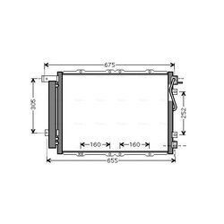 Kondenzátor klimatizácie AVA QUALITY COOLING KA5091D