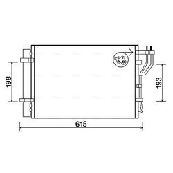 Kondenzátor klimatizácie AVA QUALITY COOLING KA5206D