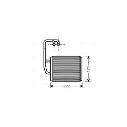 Výmenník tepla vnútorného kúrenia AVA QUALITY COOLING KA6076