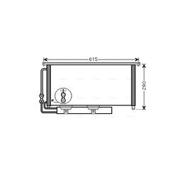 Kondenzátor klimatizácie AVA QUALITY COOLING MC5007D