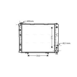 Chladič motora AVA QUALITY COOLING MS2178