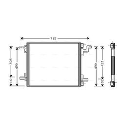 Kondenzátor klimatizácie AVA QUALITY COOLING MS5270