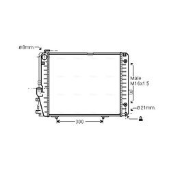 Chladič motora AVA QUALITY COOLING MSA2072