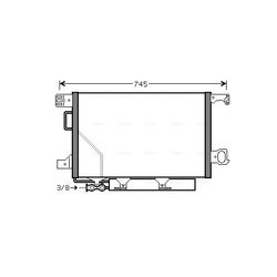 Kondenzátor klimatizácie AVA QUALITY COOLING MSA5435D