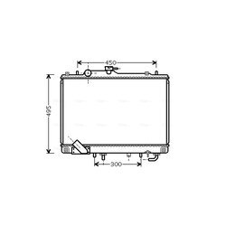 Chladič motora AVA QUALITY COOLING MT2157