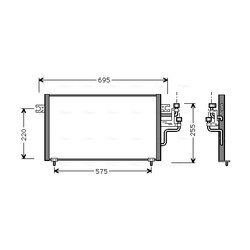 Kondenzátor klimatizácie AVA QUALITY COOLING MT5119