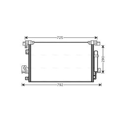 Kondenzátor klimatizácie AVA QUALITY COOLING MT5210D