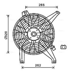 Ventilátor chladenia motora AVA QUALITY COOLING MT7528