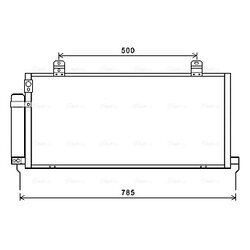 Kondenzátor klimatizácie AVA QUALITY COOLING MTA5221D