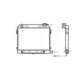 Chladič motora AVA QUALITY COOLING OL2013