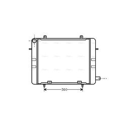 Chladič motora AVA QUALITY COOLING OL2155