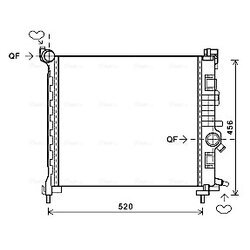 Chladič motora AVA QUALITY COOLING OL2561