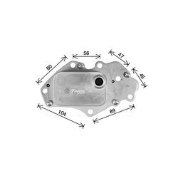 Chladič motorového oleja AVA QUALITY COOLING OL3742H