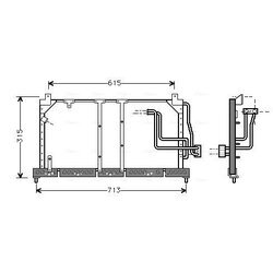 Kondenzátor klimatizácie AVA QUALITY COOLING OL5224