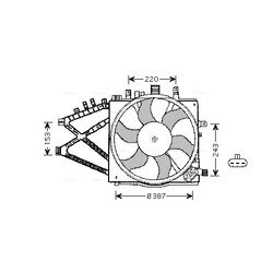 Ventilátor chladenia motora AVA QUALITY COOLING OL7521