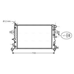 Chladič motora AVA QUALITY COOLING OLA2362