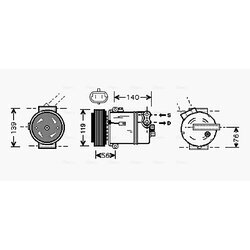 Kompresor klimatizácie AVA QUALITY COOLING OLAK463