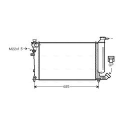 Chladič motora AVA QUALITY COOLING PEA2137