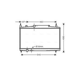 Chladič motora AVA QUALITY COOLING PEA2230