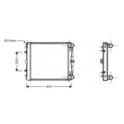 Chladič motora AVA QUALITY COOLING PR2037