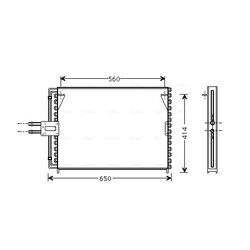 Kondenzátor klimatizácie AVA QUALITY COOLING RT5189