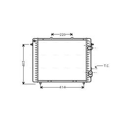 Chladič motora AVA QUALITY COOLING RTA2159