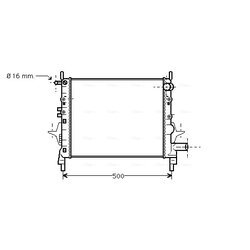 Chladič motora AVA QUALITY COOLING RTA2217