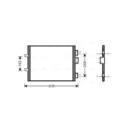 Kondenzátor klimatizácie AVA QUALITY COOLING RTA5315