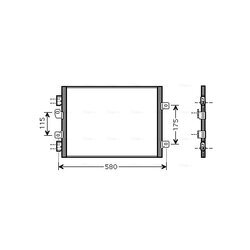 Kondenzátor klimatizácie AVA QUALITY COOLING RTA5341