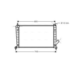 Chladič motora AVA QUALITY COOLING SB2061