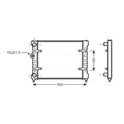 Chladič motora AVA QUALITY COOLING ST2023