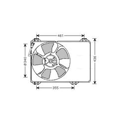 Ventilátor chladenia motora AVA QUALITY COOLING SZ7506