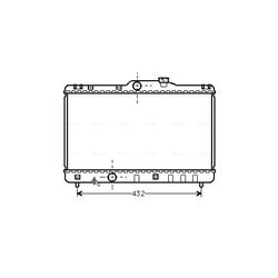 Chladič motora AVA QUALITY COOLING TO2140