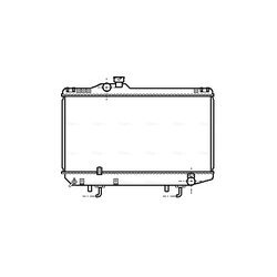 Chladič motora AVA QUALITY COOLING TO2154