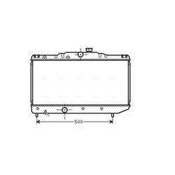 Chladič motora AVA QUALITY COOLING TO2155