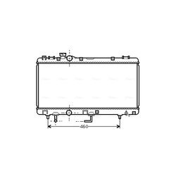 Chladič motora AVA QUALITY COOLING TO2231