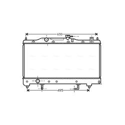 Chladič motora AVA QUALITY COOLING TO2238